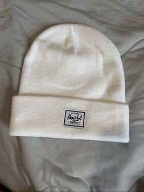 Herschel Supply Company White Beanie Hat